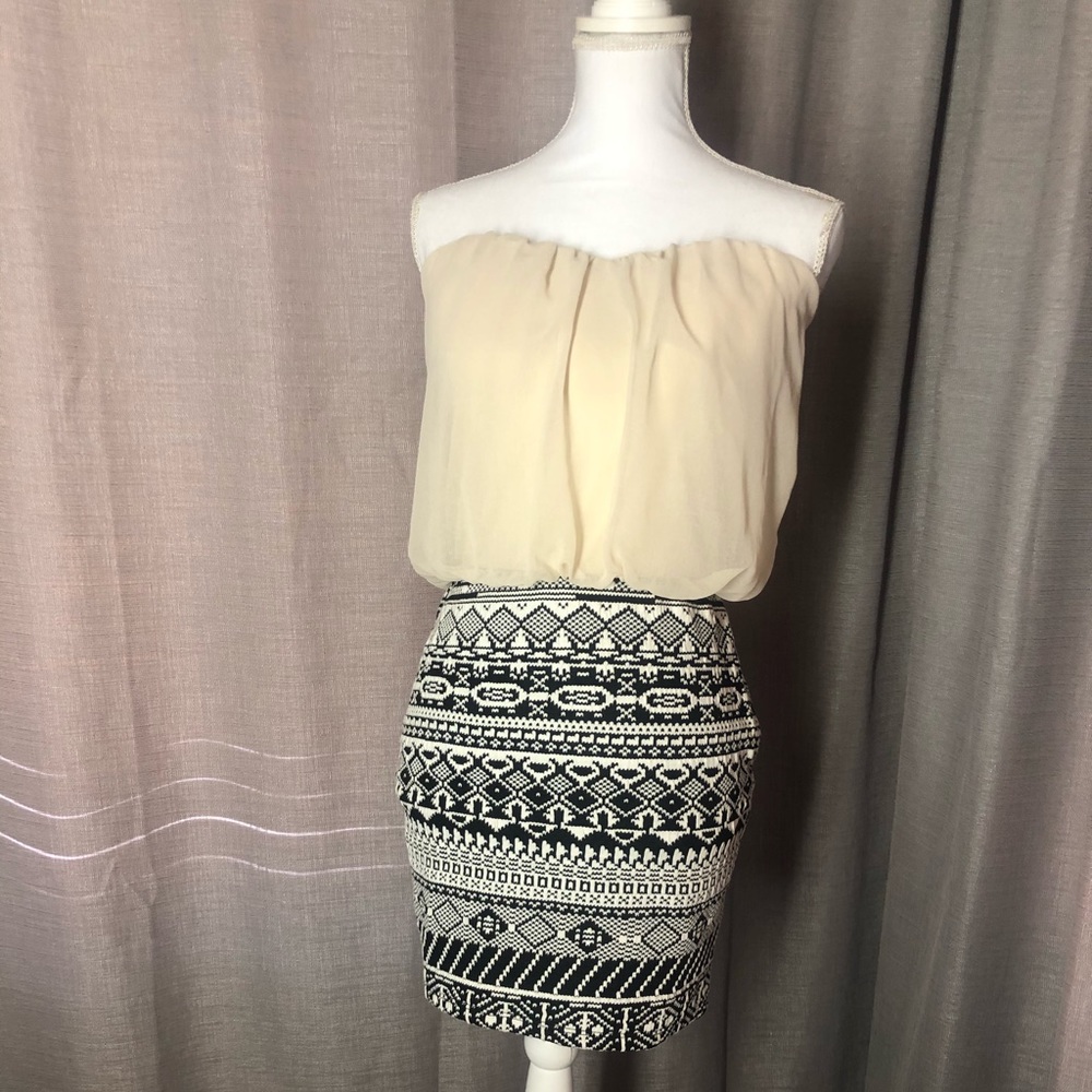 Strapless Cream Windsor Dress